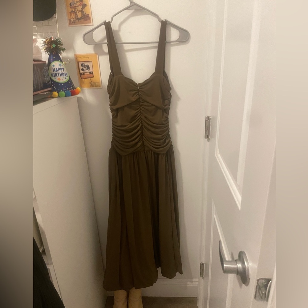 Jcrew Elegant Brown Sleeveless Dress